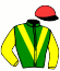 casaque portée par Regairaz M. jockey du cheval de course BONAPARTE SIZING (FR), information pmu ZETURF
