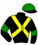 casaque portée par Meme B. jockey du cheval de course ARABELLO (DE), information pmu ZETURF