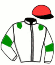 casaque portée par Lestrade B. jockey du cheval de course DEO GRATIAS (FR), information pmu ZETURF