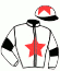 casaque portée par Dubourg P. jockey du cheval de course DROP FLIGHT (FR), information pmu ZETURF