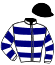 casaque portée par Mayeur R. jockey du cheval de course KISS DE LIAF (FR), information pmu ZETURF