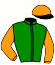 casaque portée par Mayeur R. jockey du cheval de course GALET DES FOSSES (FR), information pmu ZETURF