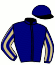 casaque portée par Bayle F. jockey du cheval de course WELL DONE D'OC (FR), information pmu ZETURF