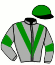 casaque portée par Lestrade B. jockey du cheval de course GARDE ROYALE (AQ), information pmu ZETURF
