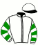 casaque portée par Lestrade B. jockey du cheval de course NURYADAME, information pmu ZETURF