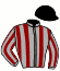 casaque portée par Zuliani A. jockey du cheval de course COUP DE COEUR (FR), information pmu ZETURF