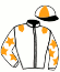 casaque portée par Moreau P. jockey du cheval de course MARTATOR (FR), information pmu ZETURF