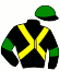 casaque portée par De Giles F. jockey du cheval de course ROI D'ETOILE (DE), information pmu ZETURF