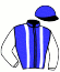 casaque portée par Girard F. jockey du cheval de course KERADAM (FR), information pmu ZETURF
