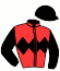 casaque portée par De Giles F. jockey du cheval de course HUN ANGE VINT (AQ), information pmu ZETURF