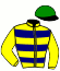 casaque portée par Richard G. jockey du cheval de course GREMLIN DU LARGE (FR), information pmu ZETURF