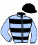 casaque portée par Kondoki Y. jockey du cheval de course ABBAREZT (FR), information pmu ZETURF
