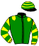casaque portée par Chitray De A. jockey du cheval de course LOLLY FLIGHT (FR), information pmu ZETURF
