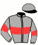 casaque portée par Tabet H. jockey du cheval de course RED ROCKY (FR), information pmu ZETURF