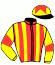 casaque portée par Reveley J. jockey du cheval de course ZITAN (FR), information pmu ZETURF