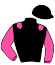 casaque portée par Gelhay B. jockey du cheval de course BOMBILLA (GB), information pmu ZETURF