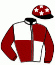 casaque portée par Farcinade M. jockey du cheval de course HIMOLA (FR), information pmu ZETURF