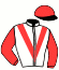 casaque portée par De Giles F. jockey du cheval de course LA MARIANA (FR), information pmu ZETURF