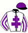 casaque portée par Henry B. jockey du cheval de course VALDINE (FR), information pmu ZETURF