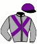 casaque portée par Geffray Dil. jockey du cheval de course TINEON (FR), information pmu ZETURF