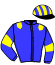 casaque portée par Velazquez Jea. F. jockey du cheval de course TURFISTE (FR), information pmu ZETURF