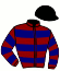 casaque portée par Da Silva J. jockey du cheval de course HADES (AQ), information pmu ZETURF