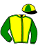 casaque portée par De Chitray A. jockey du cheval de course IRIS D'AUBRELLE (FR), information pmu ZETURF