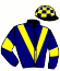casaque portée par Gauffenic N. jockey du cheval de course IRJA HAS (FR), information pmu ZETURF