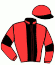 casaque portée par Jouin O. jockey du cheval de course DIFFLY RIVER ANN (FR), information pmu ZETURF