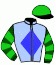 casaque portée par Power R. M. jockey du cheval de course RONALD PUMP (GB), information pmu ZETURF