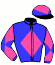 casaque portée par Siaffa G. jockey du cheval de course GRAND DE THAIX (FR), information pmu ZETURF