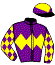 casaque portée par Mullins D.E. jockey du cheval de course LORD DU MESNIL (FR), information pmu ZETURF