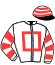 casaque portée par De Giles F. jockey du cheval de course LYON CLERMONT (FR), information pmu ZETURF
