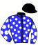 casaque portée par De Giles F. jockey du cheval de course NORATHIR (FR), information pmu ZETURF