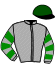 casaque portée par Dubourg P. jockey du cheval de course TRUE TIGER (FR), information pmu ZETURF