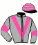 casaque portée par Riou C. jockey du cheval de course HELLO DARLING (FR), information pmu ZETURF