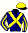 casaque portée par Lestrade B. jockey du cheval de course AYETH (FR), information pmu ZETURF