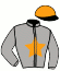 casaque portée par Re G. jockey du cheval de course RISKMAN (FR), information pmu ZETURF