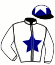 casaque portée par Jouin O. jockey du cheval de course KAMCHATKA (FR), information pmu ZETURF