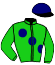 casaque portée par Mescam D. jockey du cheval de course PRIMCO (FR), information pmu ZETURF
