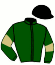 casaque portée par De Giles F. jockey du cheval de course HERMANN CLERMONT (FR), information pmu ZETURF