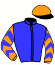 casaque portée par Capdet E. jockey du cheval de course MASTER GOLD (FR), information pmu ZETURF