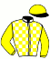casaque portée par Dubourg P. jockey du cheval de course HOPI DU MATHAN (FR), information pmu ZETURF