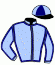 casaque portée par Lestrade B. jockey du cheval de course LE CHAT NOIR (FR), information pmu ZETURF