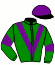 casaque portée par Mescam D. jockey du cheval de course EXTRAGADOR (AQ), information pmu ZETURF
