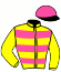 casaque portée par Lajon W. jockey du cheval de course CANFORD WINE (FR), information pmu ZETURF