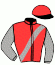 casaque portée par Bourez B. jockey du cheval de course SWEET CESARIA (FR), information pmu ZETURF