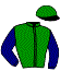 casaque portée par Tett Freddie jockey du cheval de course KAP ET PAS CAP, information pmu ZETURF
