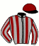 casaque portée par Chevillard T. jockey du cheval de course MISTER VISION (FR), information pmu ZETURF
