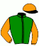 casaque portée par De Giles F. jockey du cheval de course LOS POLOS (FR), information pmu ZETURF